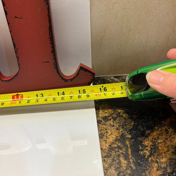 NWOT Hobby Lobby Home Decor EAT red wooden sign with hanging hardware, 16L x 8T - Picture 7 of 9